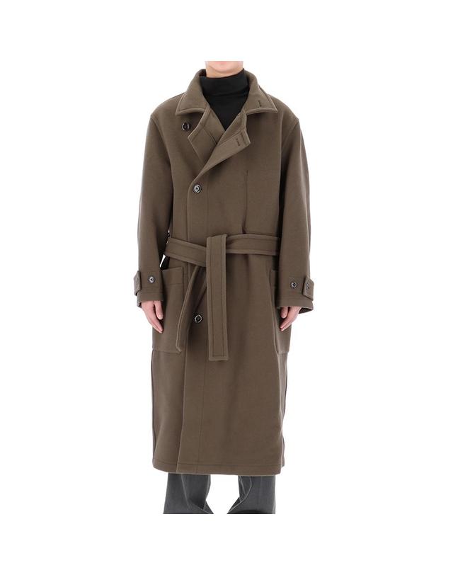 르메르 26FW 르메르 더블 울 랩 코트 CO1037 LF1116 GR610 착용컷