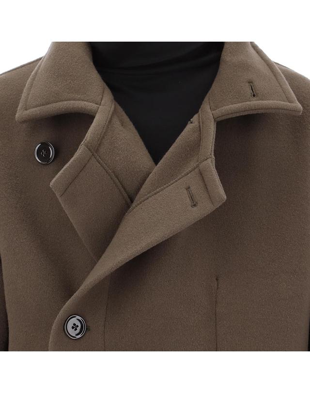 르메르 26FW 르메르 더블 울 랩 코트 CO1037 LF1116 GR610 착용컷