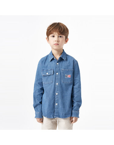 포켓 데님 셔츠