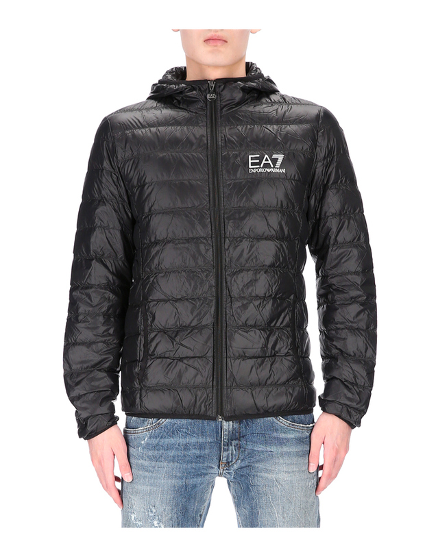 엠포리오 아르마니 엠포리오아르마니 EA7 로고 8NPB02 PN29Z 1200 남성 덕다운 경량 패딩 착용컷