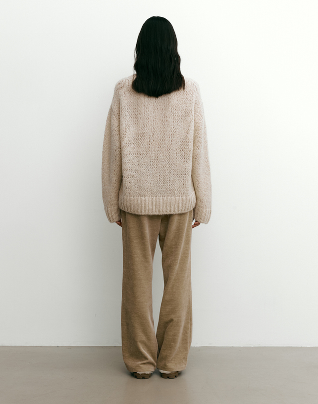 스텝어라운드 Bootscut banding training pants [BROWN] 착용컷