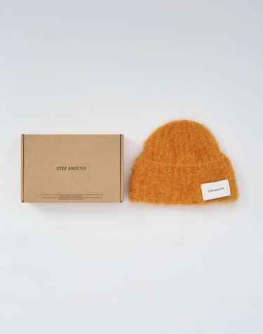 [3rd] Hairy Alpaca Beanie (Orange)