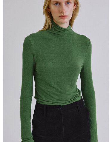 Line detail wool pola_OLIVE