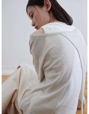 Summer lap round knit_LINEN
