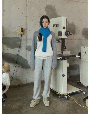 Knit Jogger Banding Pants_GREY