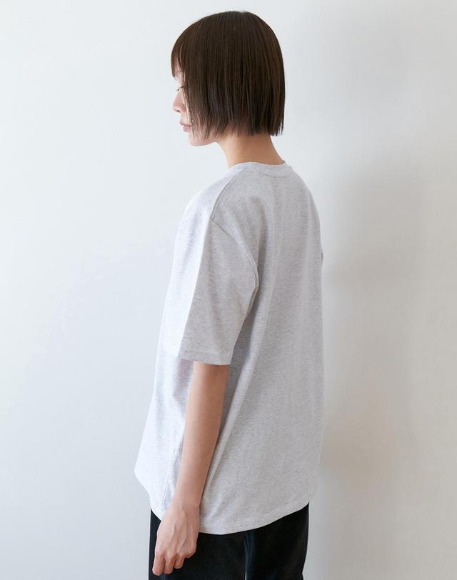 스텝어라운드 Sunday noon print T-shirts_LIGHT GREY 실버 착용컷