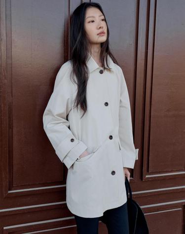 Mac Trench Mid Coat_IVORY