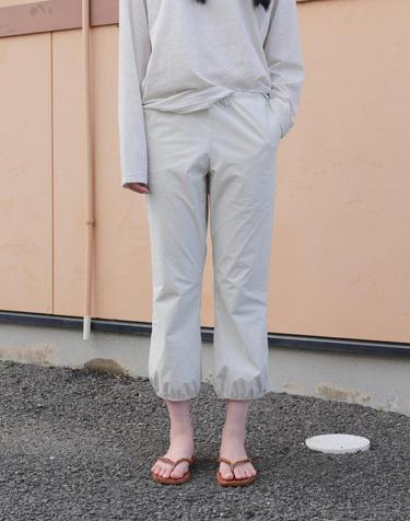 Summer Easy Banding Pants_LIGHT GREY