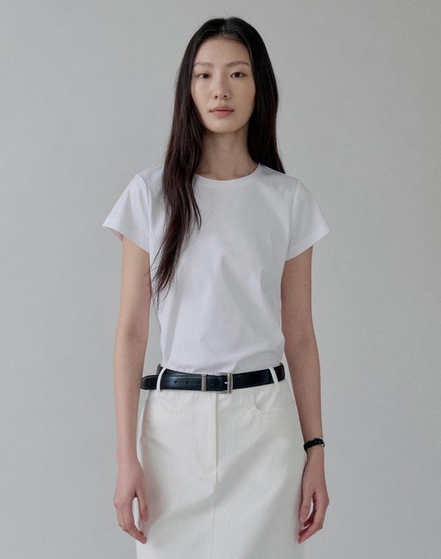 스텝어라운드 Classic Wide Leather Belt_BLACK 착용컷