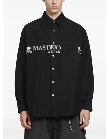 [해외직구] 26 FW 마스터마인드 월드 logo print cotton oxford shirt MW26SE2SH002005 TP459883790