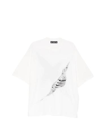 [해외직구] 26 FW 마스터마인드 월드 디스트레스드 골지 티셔츠 MW26SE1TS053020WHT TP454845909