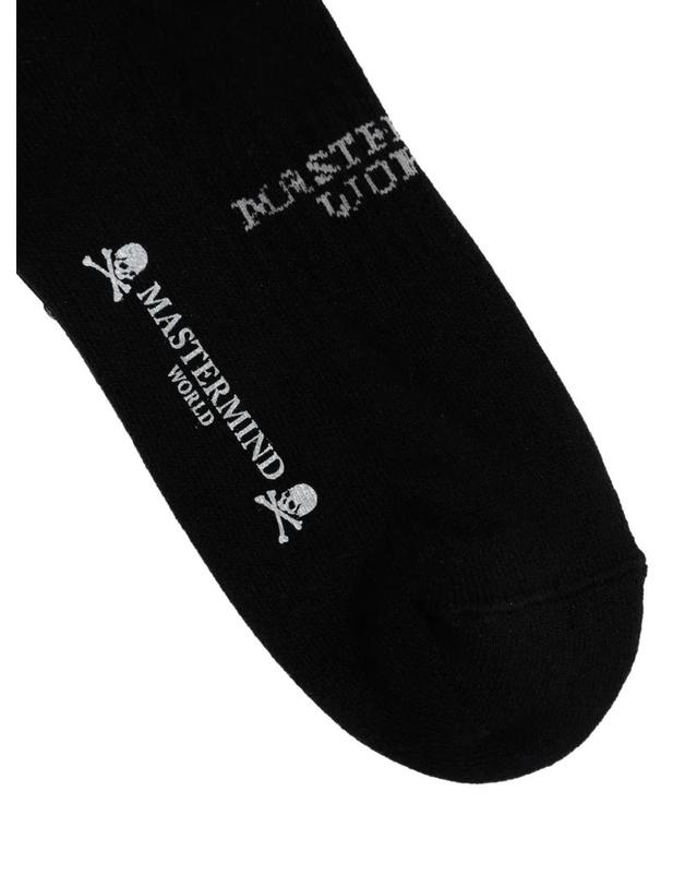 마스터마인드 월드 [해외직구] 26 FW 마스터마인드 월드 Skull logo print socks MW26SE2S0002 TP460063459 착용컷