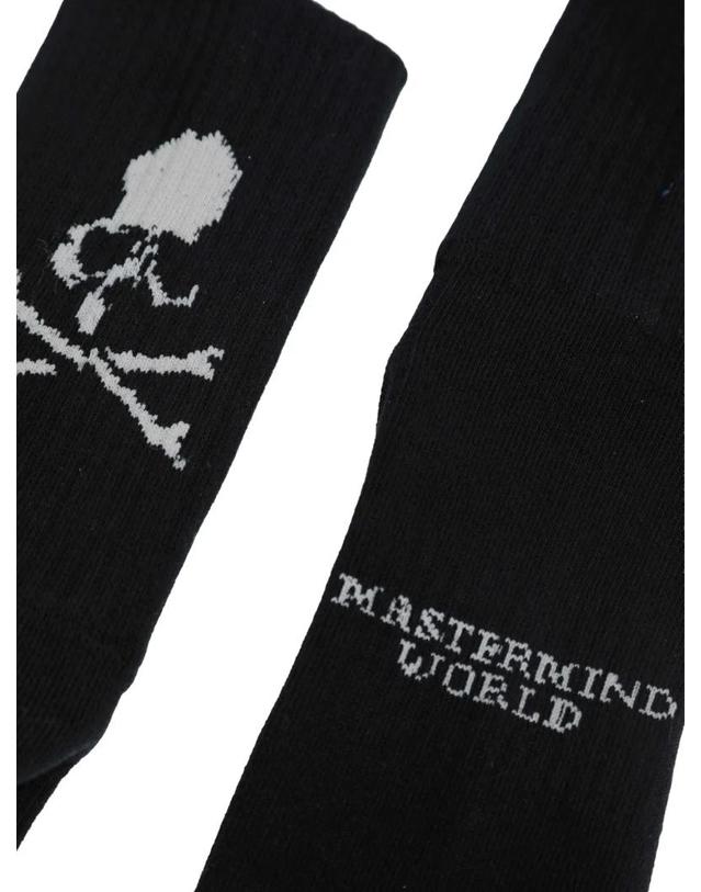 마스터마인드 월드 [해외직구] 26 FW 마스터마인드 월드 Skull logo print socks MW26SE2S0002 TP460063459 착용컷