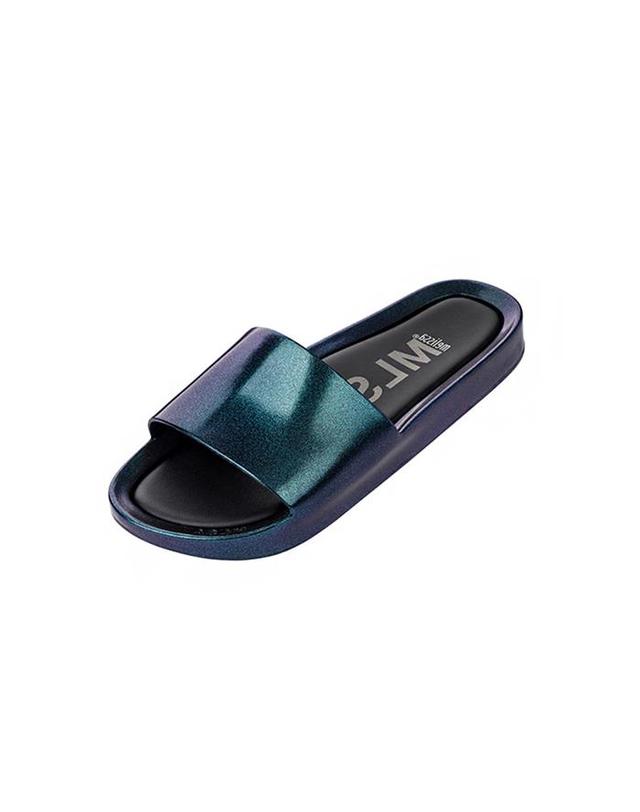 멜리사 멜리사 BEACH SLIDE SHINE AD / MSW182BSS021IBL 블루 착용컷