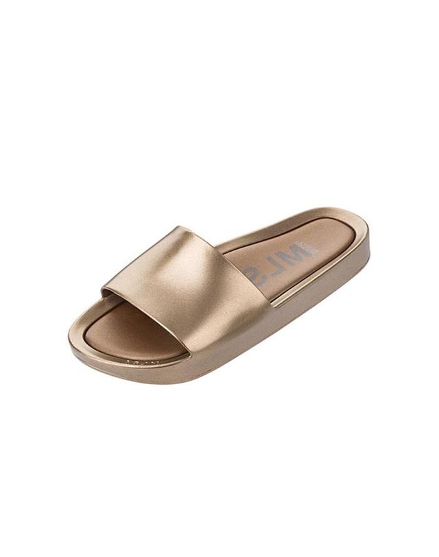 멜리사 멜리사 BEACH SLIDE SHINE AD / MSW182BSS021GOL 골드 착용컷