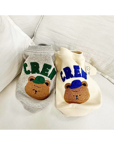 강아지 맨투맨 티셔츠 뽀글이 곰곰 봄 가을 옷