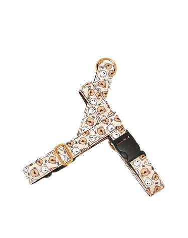 베이지 베어 강아지하네스 가슴줄 중형견 대형견