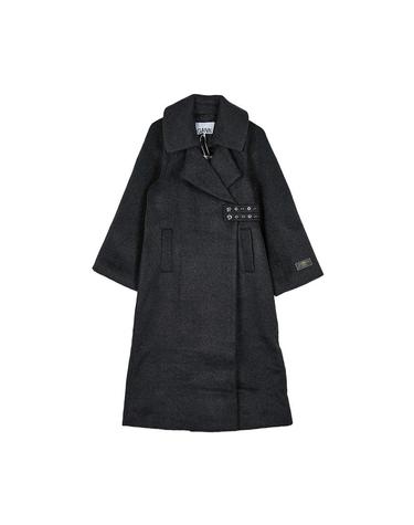 [가니] FW25 여성 더블브레스트 벨트 코트 W0505 252