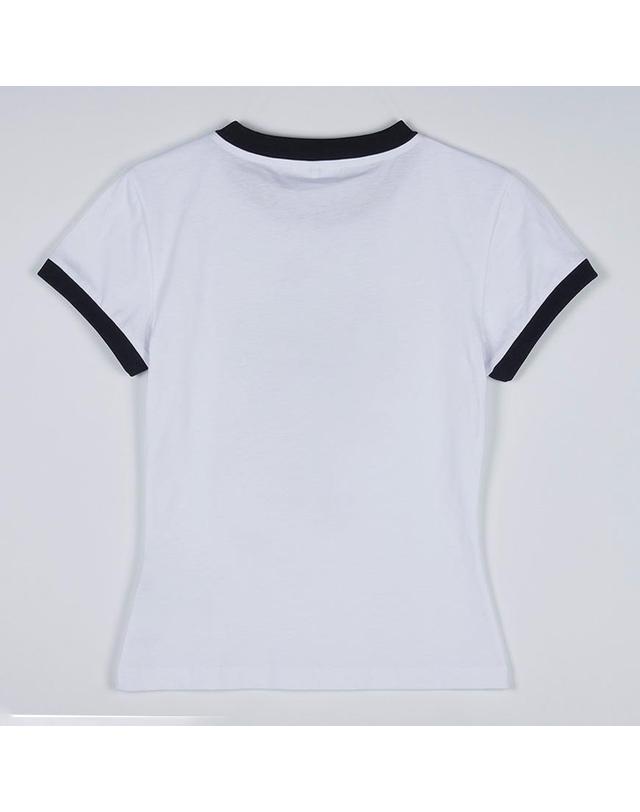 가니 [가니] FW25 여성 크롭 키티 티셔츠 T4336 151 착용컷