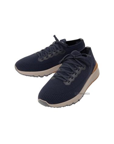 [브루넬로 쿠치넬리] FW25 남성 니트 러너 스니커즈 MZUWLBO253 CEG72