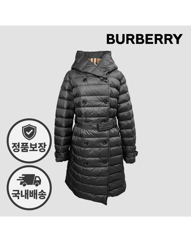 버버리 위틀리 후드 롱 다운 패딩 81052081 80911081 블랙
