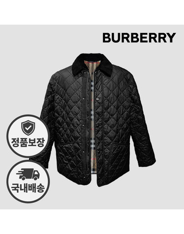 버버리 남성 퀄팅 자켓 윌로우브룩 81136421 블랙