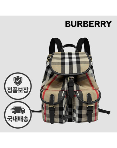 버버리 체크 백팩 81231011 ENFIELD 엔필드 미디움 아카이브베이지