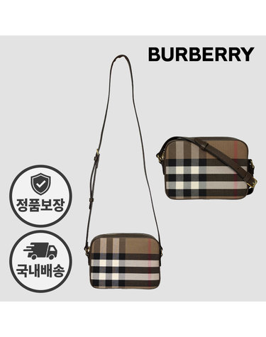 버버리 하우스체크 카메라백 크로스백 81140711 에보니 브라운 스몰