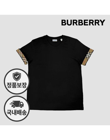 버버리 여성 반팔티 81042911 81227321 MAUD 모드 블랙