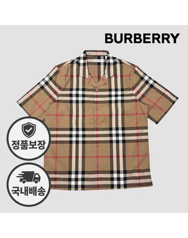 버버리 남성 체크 반팔 셔츠 81042011 81217281 ELIO 엘리오 포켓