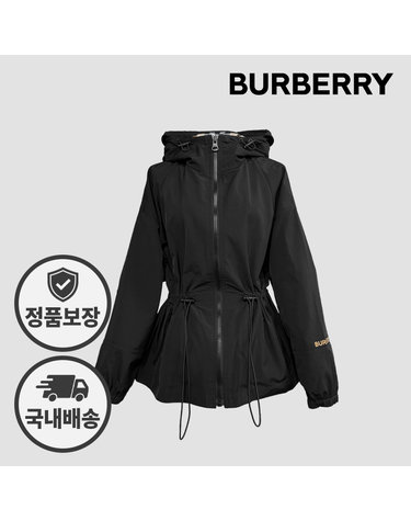 버버리 후드 자켓 81136541 뉴 벌리 BIRLEY 숏 바람막이 블랙