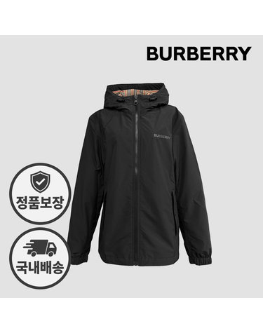 버버리 후드 바람막이 STANFORD 81215201 자켓 나일론 블랙
