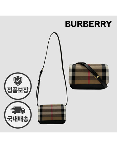 버버리 메디슨 체크 크로스백 8084026 블랙