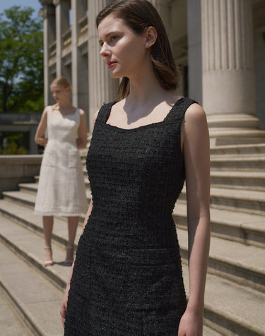 Monika Tweed Dress_Black