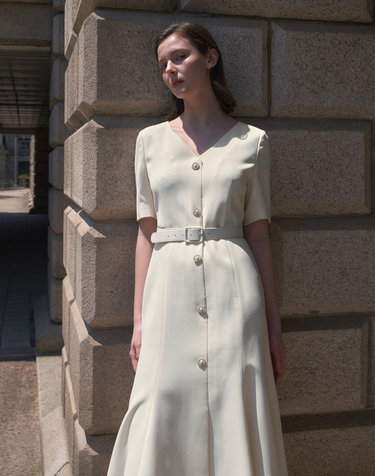 Mila Dress_Ivory
