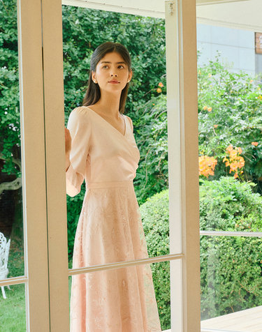 GRACE dress_Peach Pink