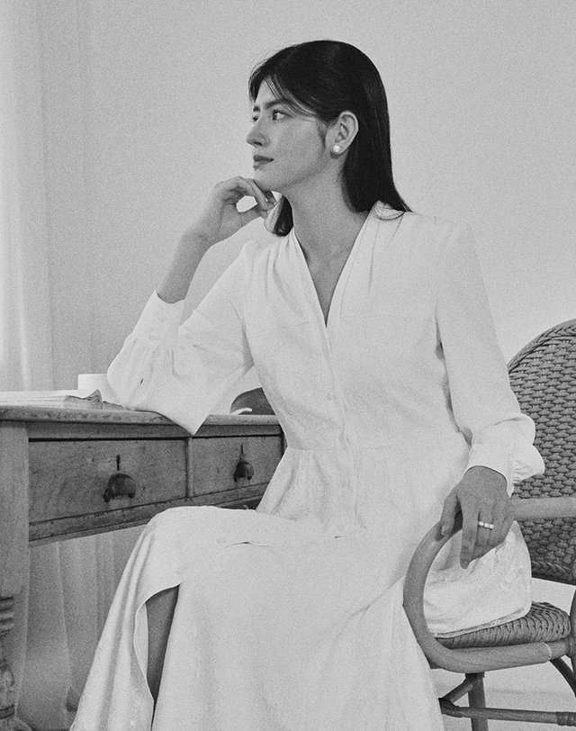 엠므 ALESSANDRA dress_White 착용컷