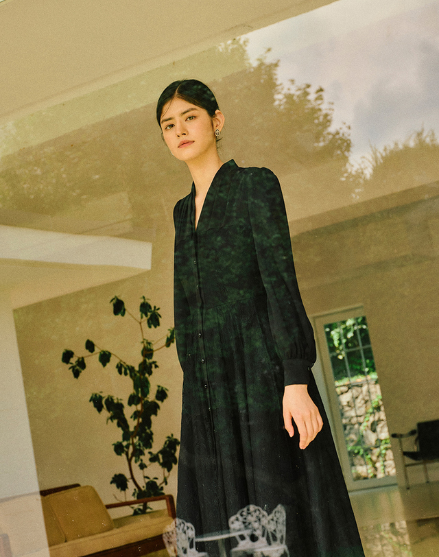 엠므 ALESSANDRA dress_Black 착용컷