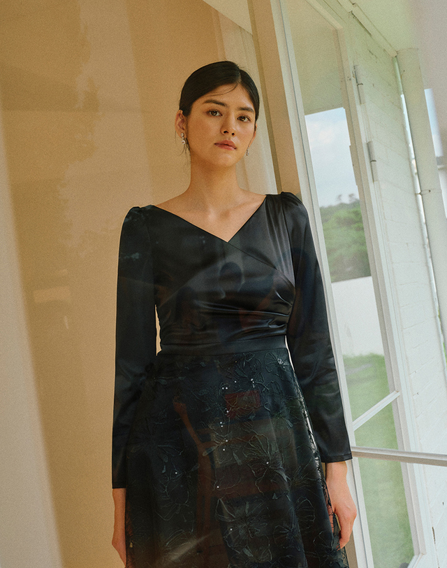 엠므 GRACE dress_Black 착용컷