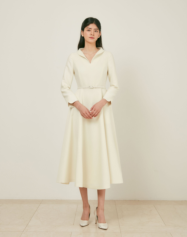 엠므 [주문제작]HEPBURN dress_Ivory 착용컷