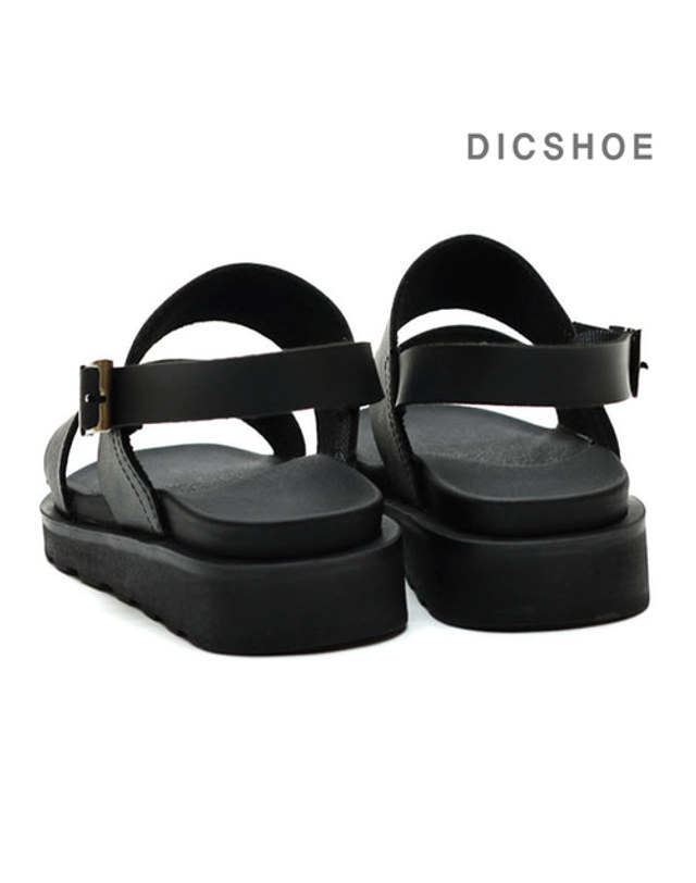 딕슈 딕슈 남성 더블 스트랩 버클 키높이 샌들 4cm SDMZ374 착용컷