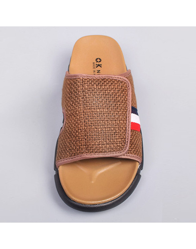 딕슈 딕슈 남성 벨크로 스트랩 통굽 슬리퍼 4cm SPMZ193 착용컷