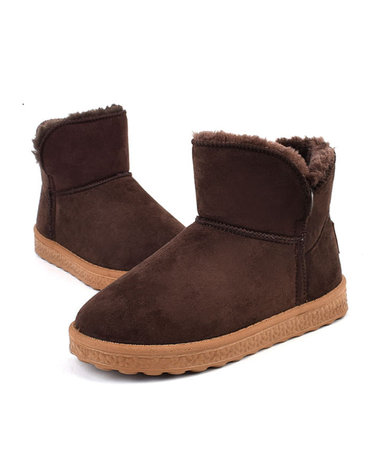 딕슈 여성 퍼 안감 방한화 숏 털 부츠 2cm FWWZ322