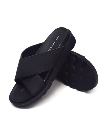 딕슈 남성 스프리트 통굽 키높이 엑스 스트랩 슬리퍼 4cm SPMS027
