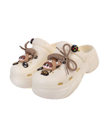 딕슈 여성 통굽 키높이 베어 아쿠아 샌들 슬리퍼 5cm SPWS053