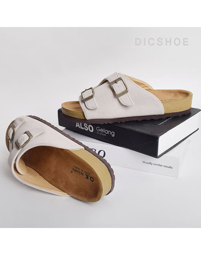 딕슈 딕슈 남녀공용 더블 버클 스프리트 슬리퍼 SN1SPUA666 착용컷
