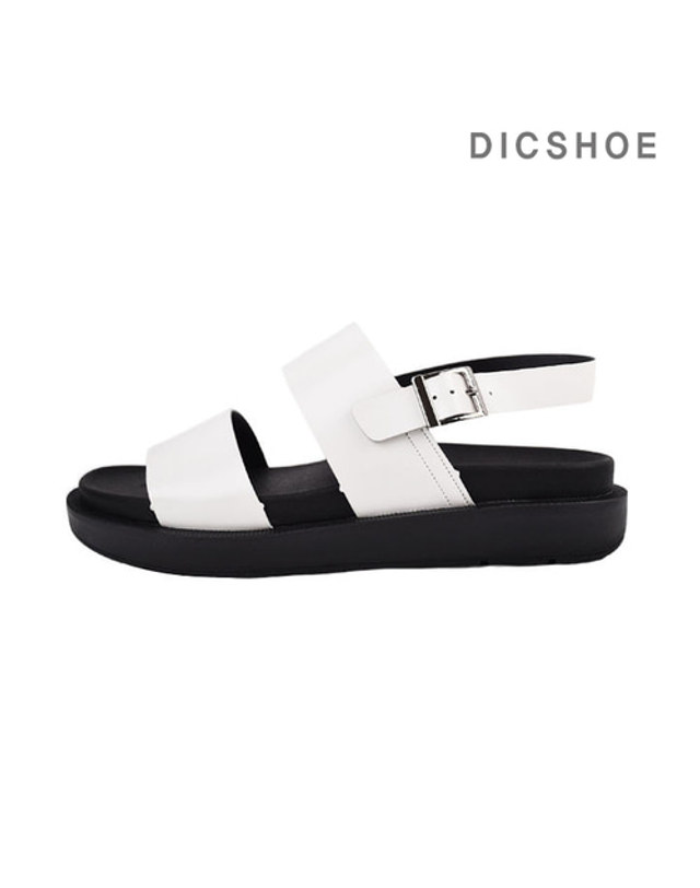 딕슈 딕슈 남성 데일리 더블 스트랩 통굽 키높이 샌들 4cm SDMZ169 착용컷