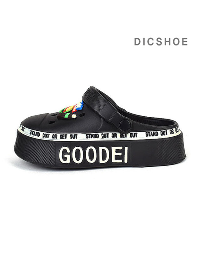 딕슈 딕슈 여성 캐주얼 통굽 아쿠아 샌들 슬리퍼 4CM SPWZ380 착용컷