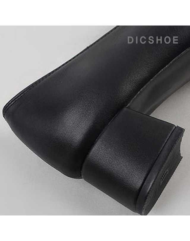 딕슈 딕슈 여성 미들굽 비죠 펌프스 구두 5cm LFWZ629 착용컷