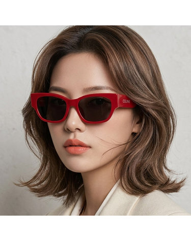 셀린느 모노크롬 01 선글라스 CL40197U 66A 명품 패션 사각 뿔테 비비드 레드